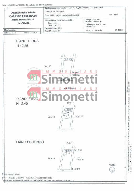 Casa indipendente Carsoli via dellìarco 3