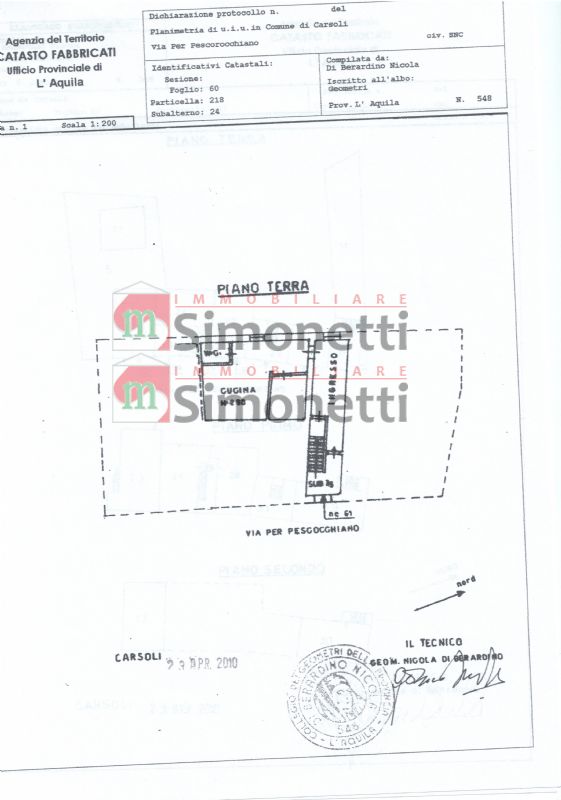 Appartamento Carsoli via aquila